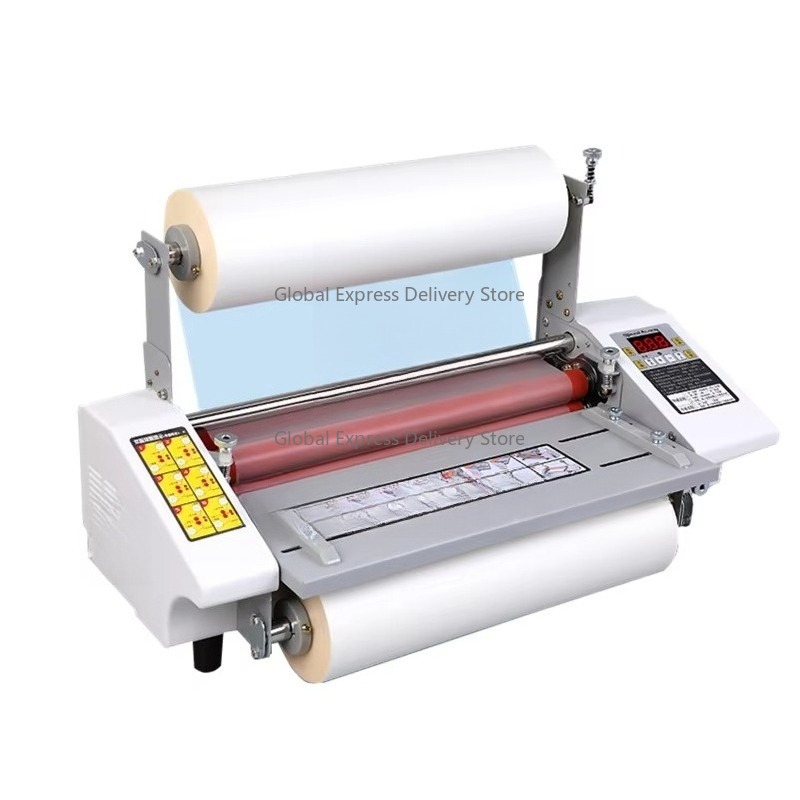 Laminator A3 Hot - เครื่องเคลือบบัตรแบบตั้งโต๊ะ A3 A2 รุ่นภาษาอังกฤษ แบบสี่ลูกกลิ้ง เครื่องเคลือบเย็นและร้อน
