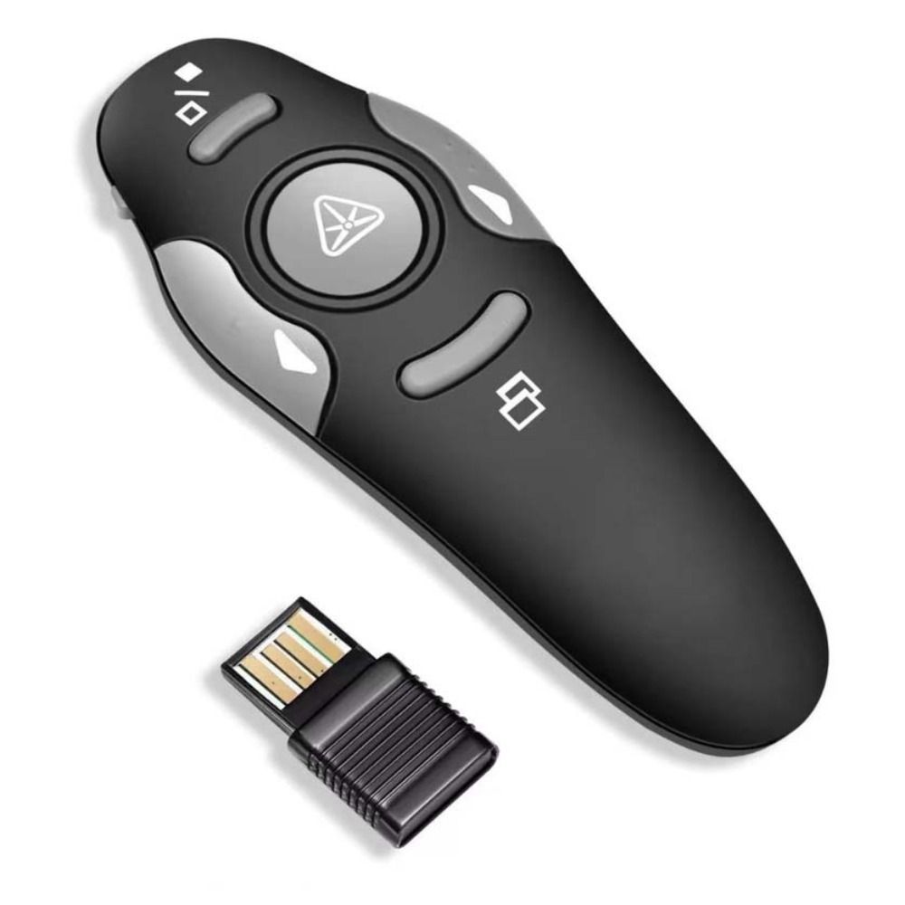 Presentation Remote Laser - รีโมทพาวเวอร์พอยต์แบบไร้สาย 2.4GHz พร้อมเลเซอร์พอยน์เตอร์และรีโมทอินฟราเรดสำหรับการนำเสนอ