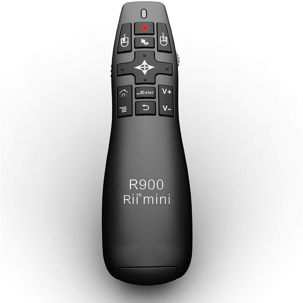 Presentation Remote Laser - เมาส์อากาศควบคุมระยะไกลด้วยเลเซอร์พร้อมคีย์บอร์ดไร้สายขนาดเล็ก 2.4GHz Google Search Gyro สําหรับ