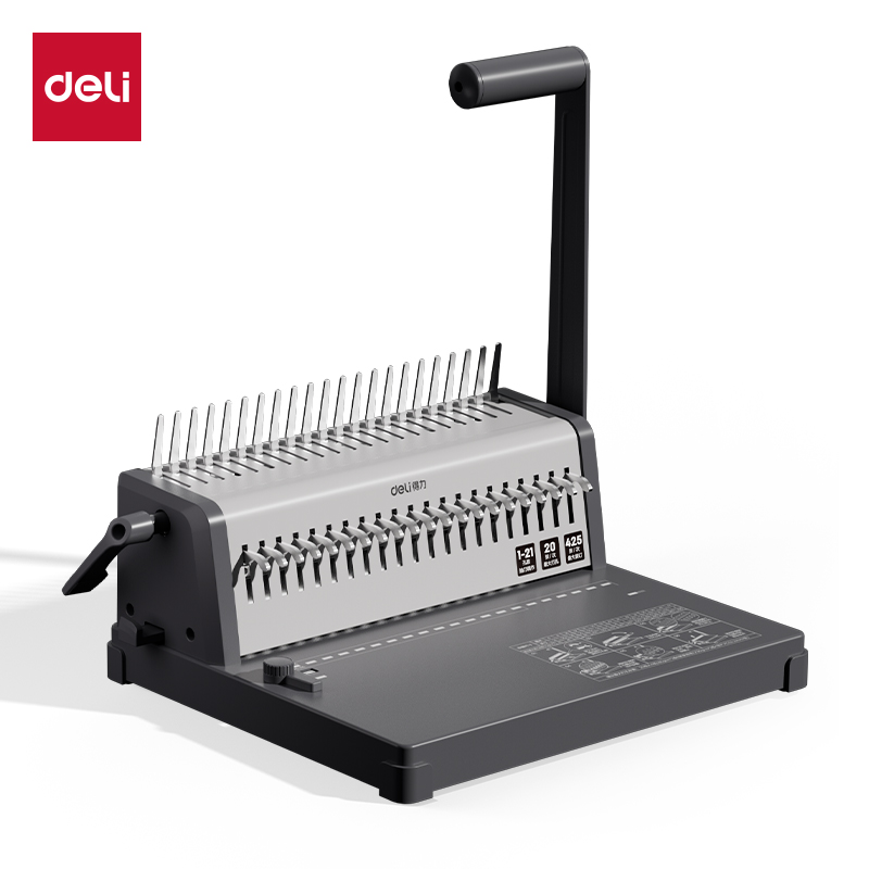 Binding Machine Comb - เครื่องเข้าเล่มแบบหวีพลาสติกสำหรับงานหนัก รุ่น Deli 3870/3871/3872S/3873S ประหยัดแรง ใช้งานง่าย