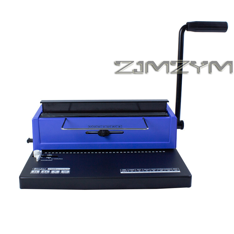 Binding Machine Comb - เครื่องเจาะและเข้าเล่มแบบวงแหวนเหล็ก 34 รู สำหรับเอกสารประมูลและสัญญา เหมาะสำหรับใช้ในสำนักงานและที่บ้าน
