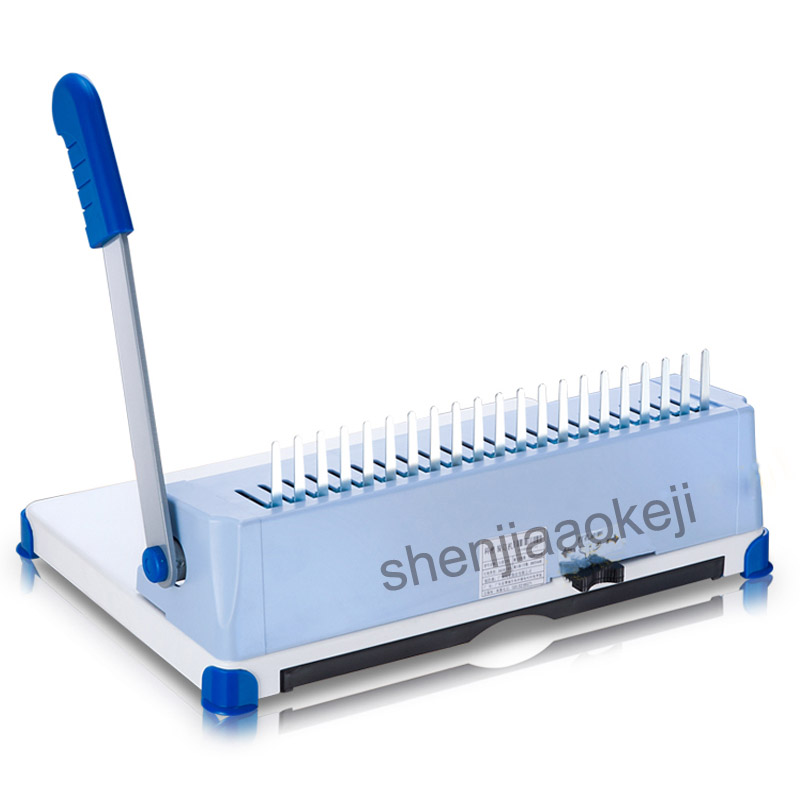 Binding Machine Comb - เครื่องเข้าเล่มแบบหวีขนาด A4 รุ่น Mars 230 พร้อมที่หนีบยางแบบแมนนวล