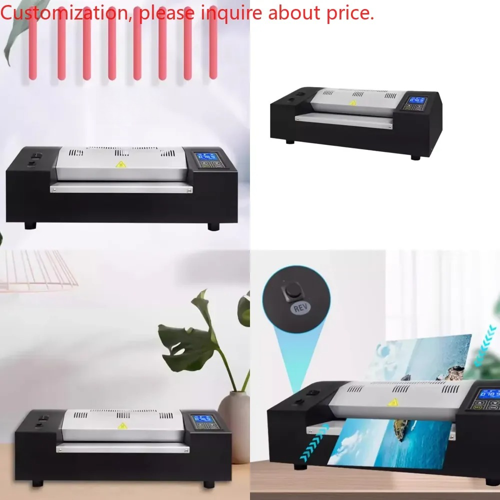 Laminator A3 Hot - เครื่องเคลือบบัตรรุ่น U-8330H แบบร้อนและเย็น เคลือบเอกสาร รูปภาพ โฟลเดอร์พลาสติก