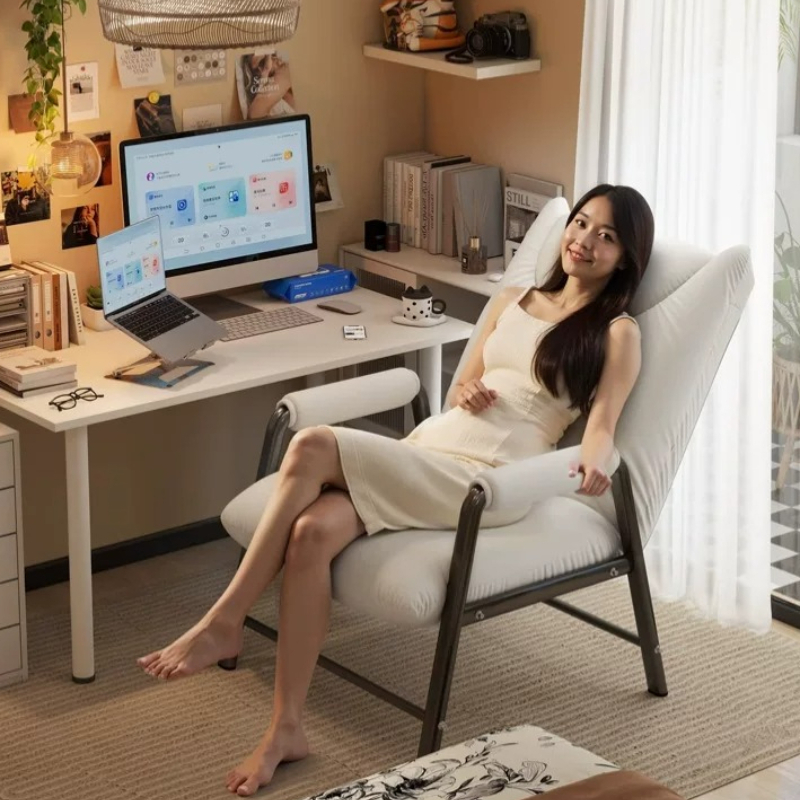 Office Works Tech Support - เก้าอี้สำนักงานปรับเอนได้ ดีไซน์ตามหลักสรีรศาสตร์ รองรับห้าจุด ผ้าเทคโนโลยีกันคราบ สำหรับนั่งทำงานหรือพักผ่อนในห้องนอน