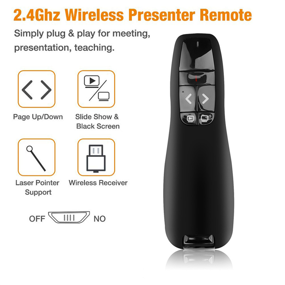 Presentation Remote Laser - การนําเสนอ Powerpoint USB ไร้สาย PPT Flip