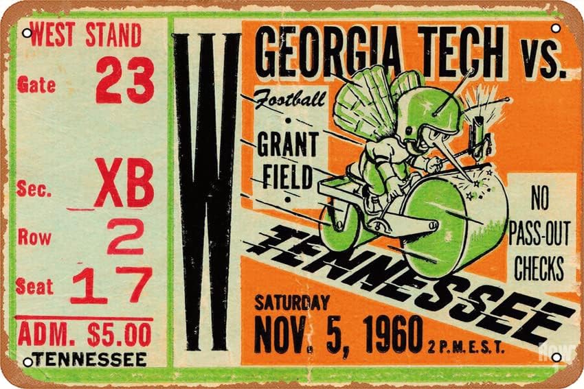 โปสเตอร์ 1960 GEORGIA TECH VS. - Tech Office Wall บทวิจารณ์และราคา