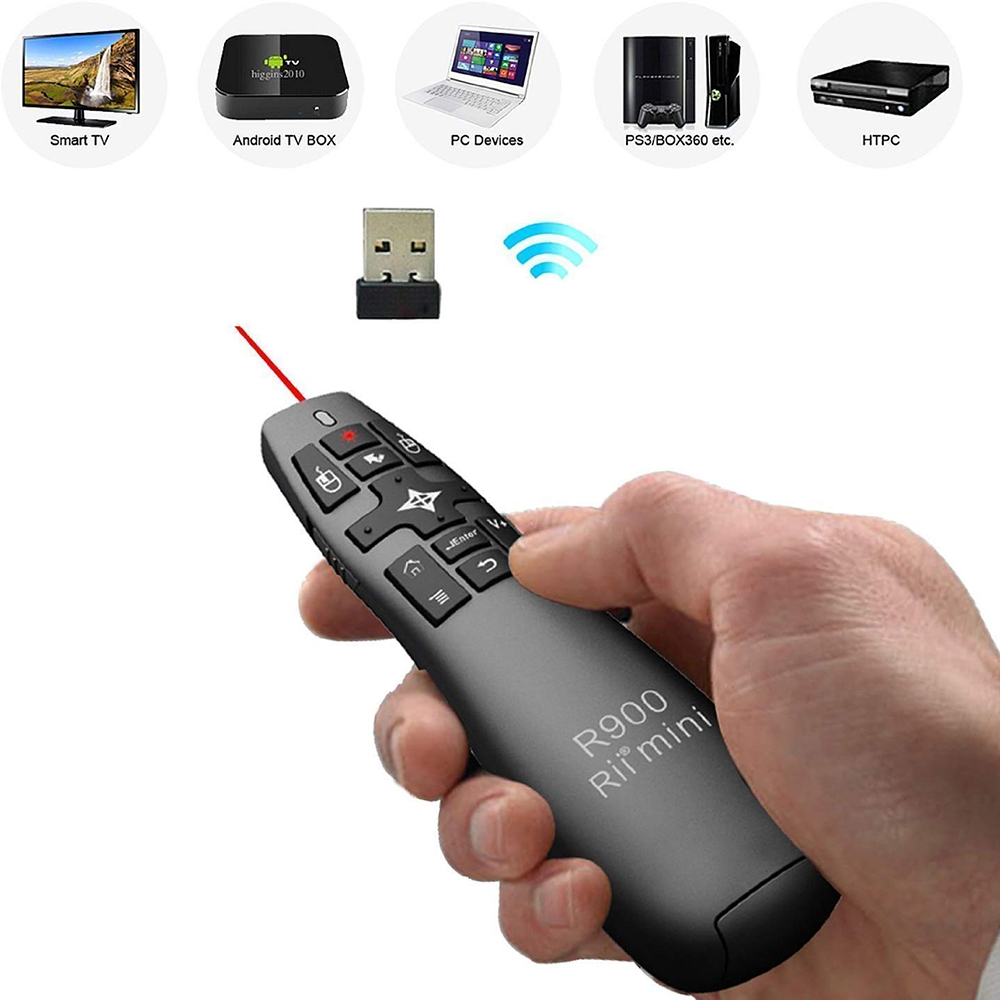 เมาส์อากาศควบคุมระยะไกลด้วยเลเ - Presentation Remote Laser บทวิจารณ์และราคา