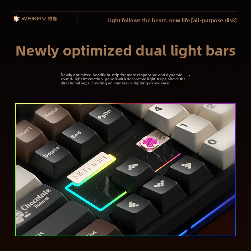 คีย์บอร์ดกลไก WEIKAV NUT108 โค - Tech For Office บทวิจารณ์และราคา