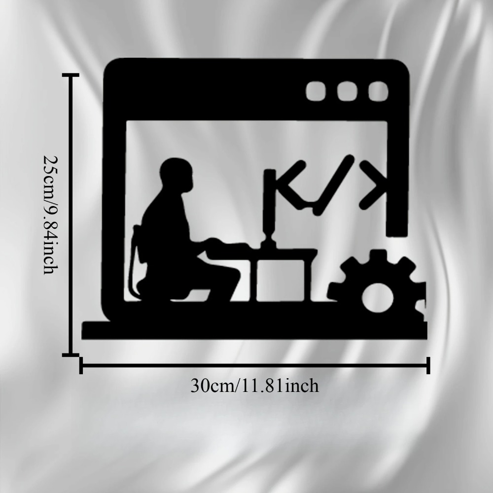 งานศิลปะติดผนังโลหะรูปทรงโค้ดเ - Tech Office Wall บทวิจารณ์และราคา