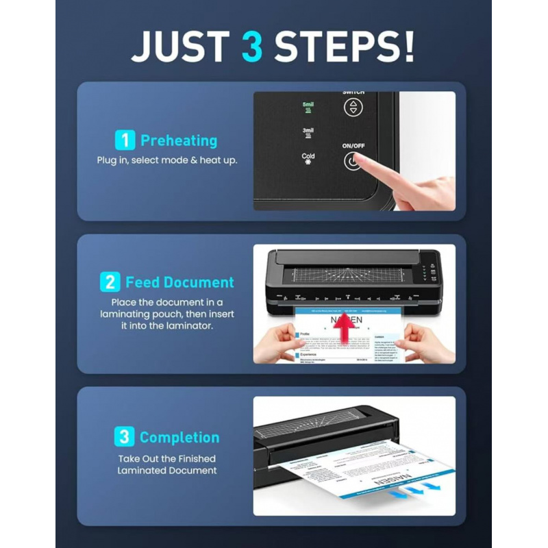 เครื่องเคลือบบัตรอัตโนมัติ sl6 - Laminator A3 Hot บทวิจารณ์และราคา