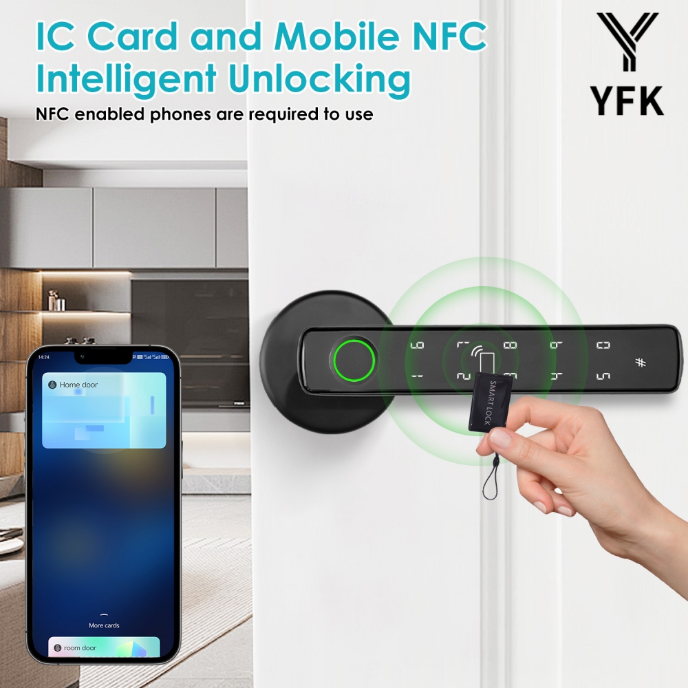YFK Tuya 5-in-1 Smart Door Han - Tech For Office บทวิจารณ์และราคา